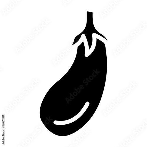 Vector Design Eggplant Icon Style