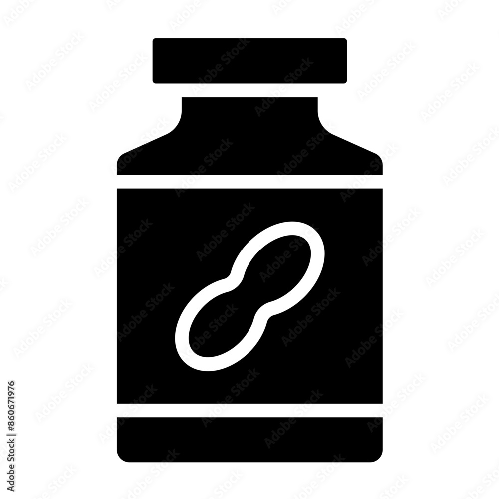 Vector Design Cashew Butter Icon Style Vector Design Cashew Butter Icon Style