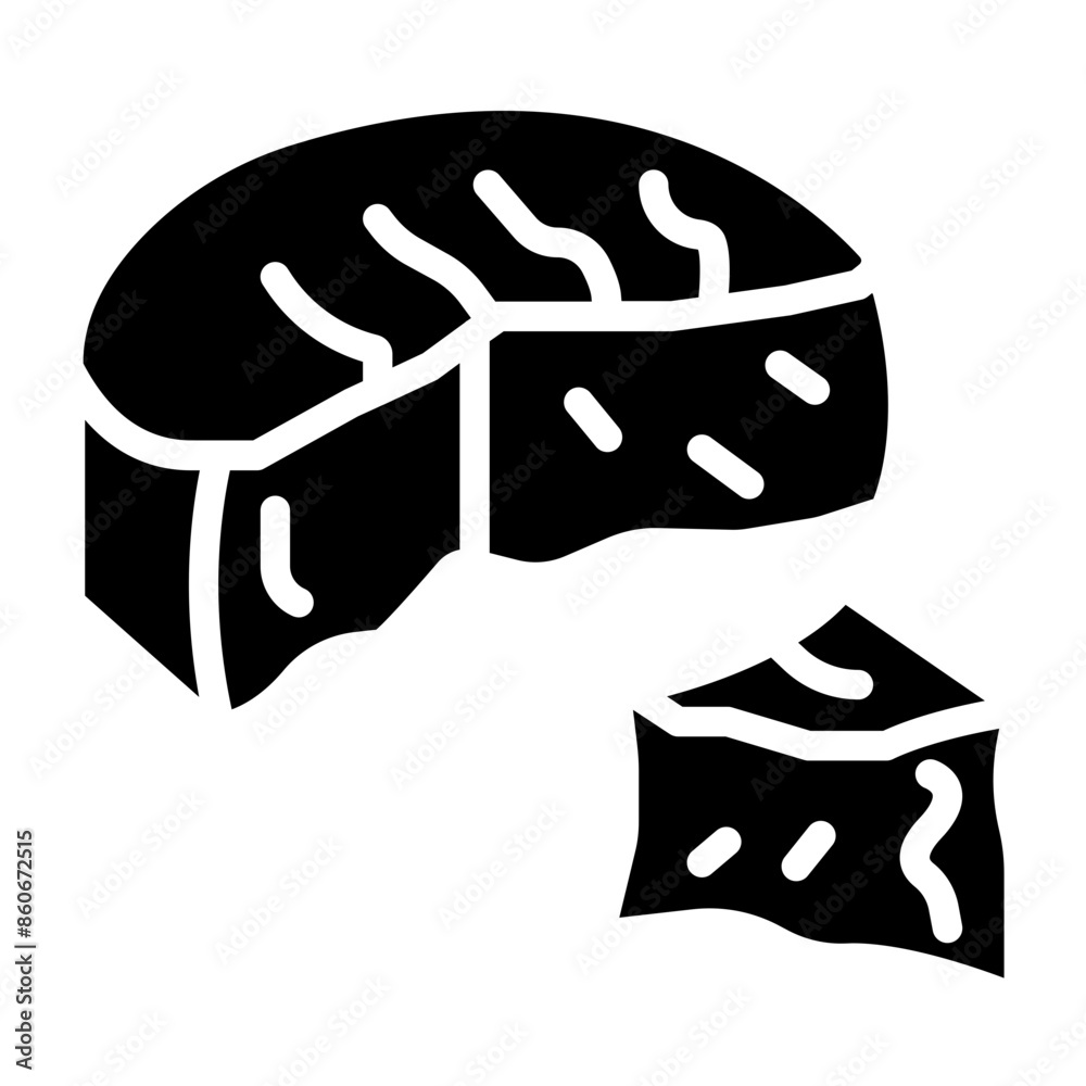 Vector Design Camembert Icon Style Vector Design Camembert Icon Style