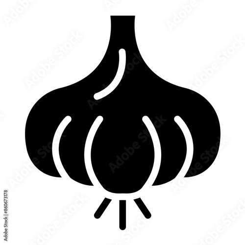 Vector Design Garlic Glee Icon Style