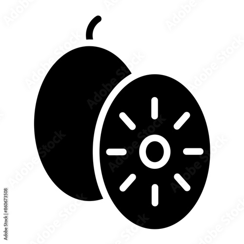 Vector Design Kiwi Kiss Icon Style
