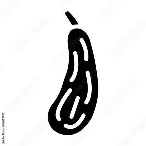 Vector Design Zucchini Zest Icon Style