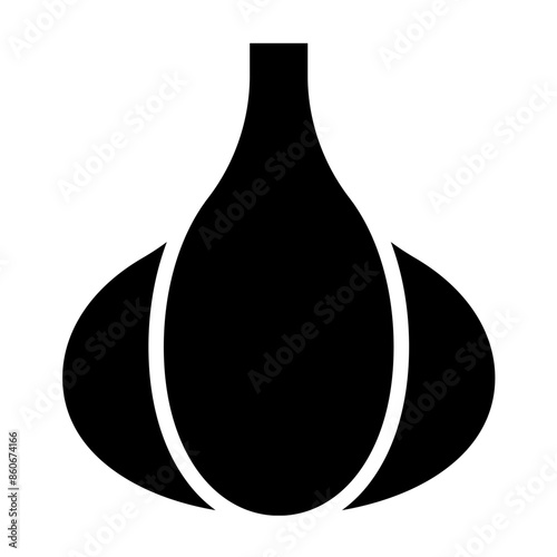 Vector Design Garlic Gaze Icon Style