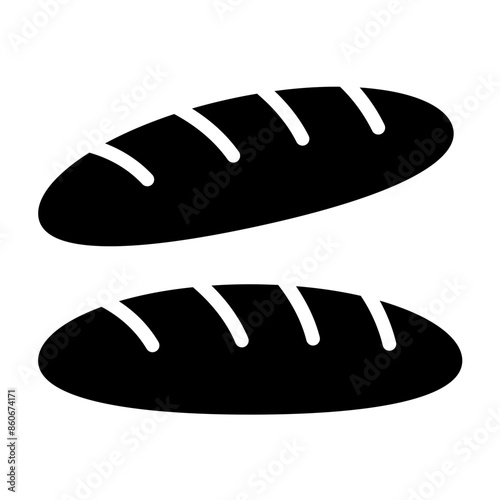 Vector Design Baguette Ballet Icon Style