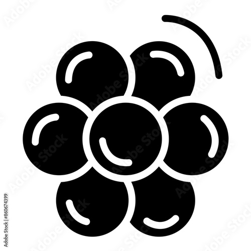 Vector Design Caviar Canvas Icon Style