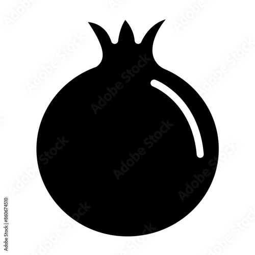 Vector Design Pomegranate Pulse Icon Style