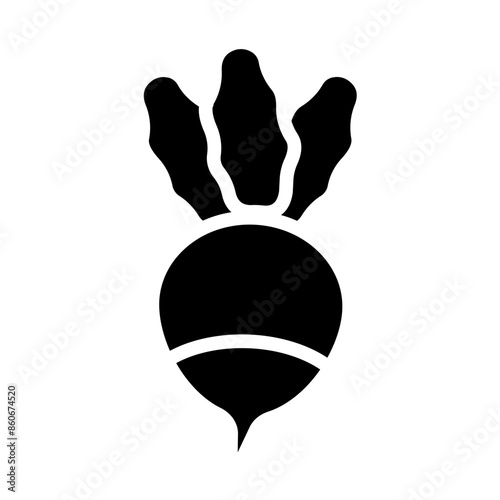 Vector Design Radish Riddle Icon Style