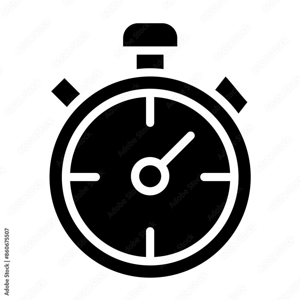 Vector Design Stopwatch Icon Style Vector Design Stopwatch Icon Style