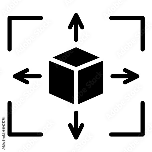 Vector Design 3D Model Icon Style