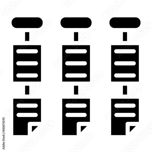 Vector Design Kanban Icon Style