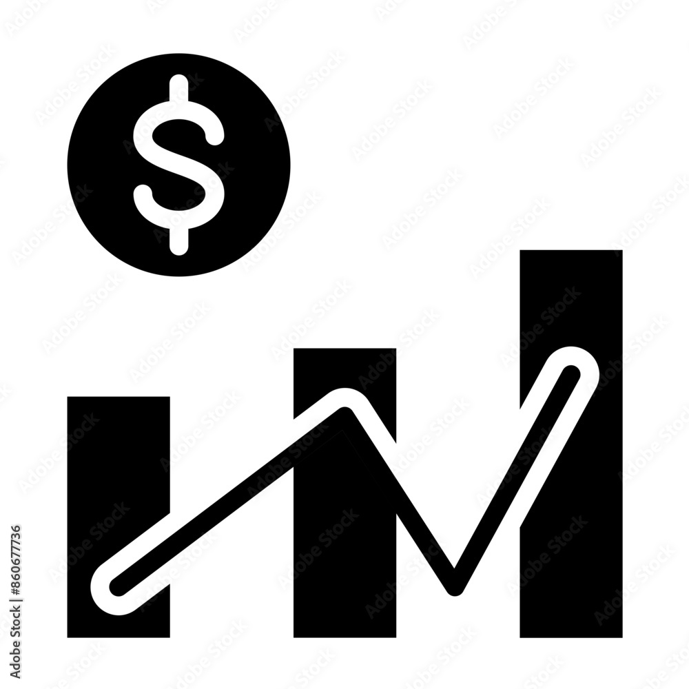Vector Design Share Price Icon Style Vector Design Share Price Icon Style