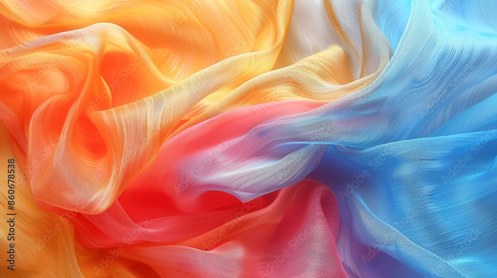 Obraz premium Gradient colored fabric texture