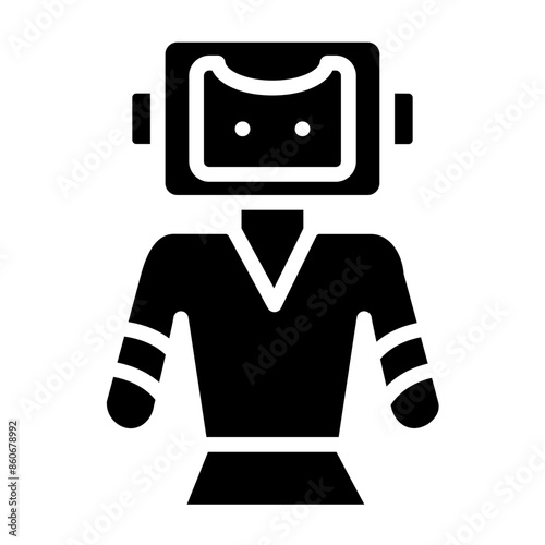 Vector Design Cybernetic Organism Icon Style