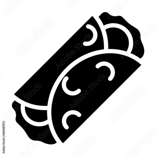 Vector Design Burrito Icon Style