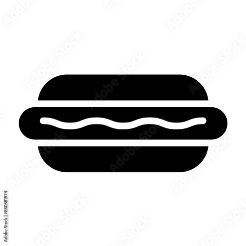 Vector Design Hot Dog Icon Style