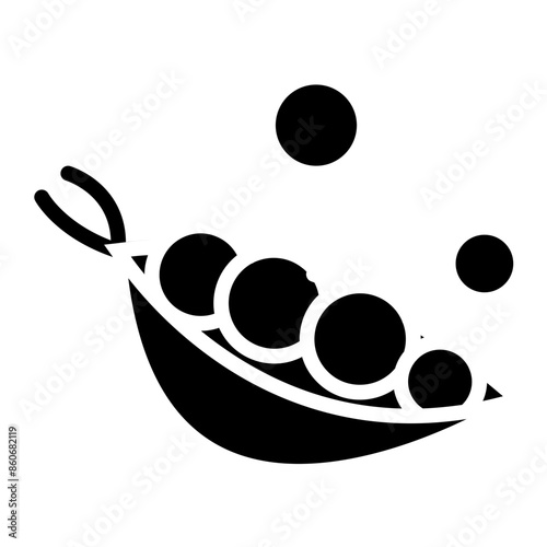 Vector Design Peas Icon Style