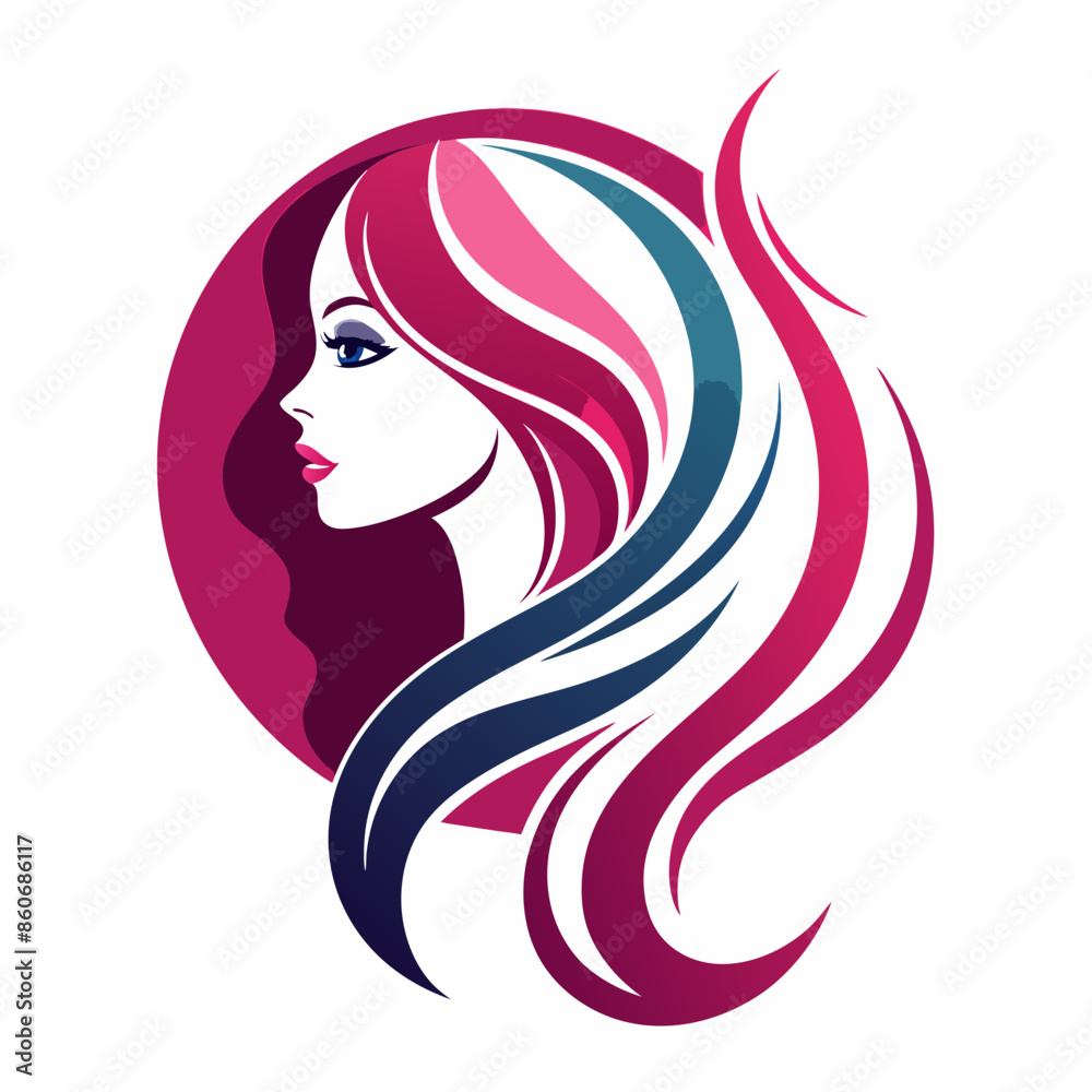 vector-template-abstract-logo-for-woman-salons-and vector-template-abstract-logo-for-woman-salons-and