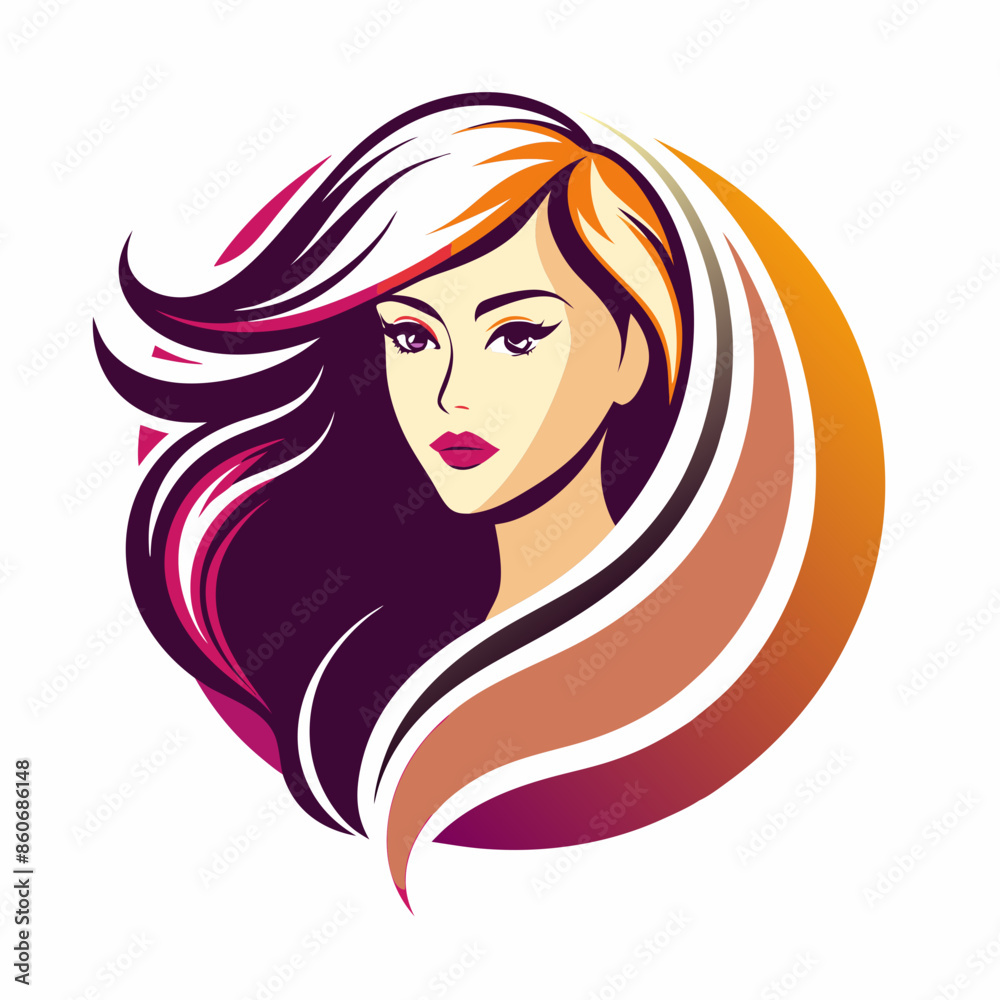 vector-template-abstract-logo-for-woman-salons-and vector-template-abstract-logo-for-woman-salons-and
