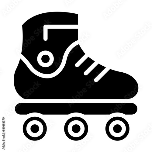 Vector Design Rollerblades Icon Style