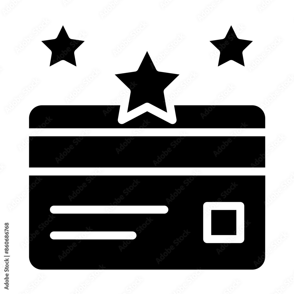 Vector Design Loyalty Card Icon Style Vector Design Loyalty Card Icon Style