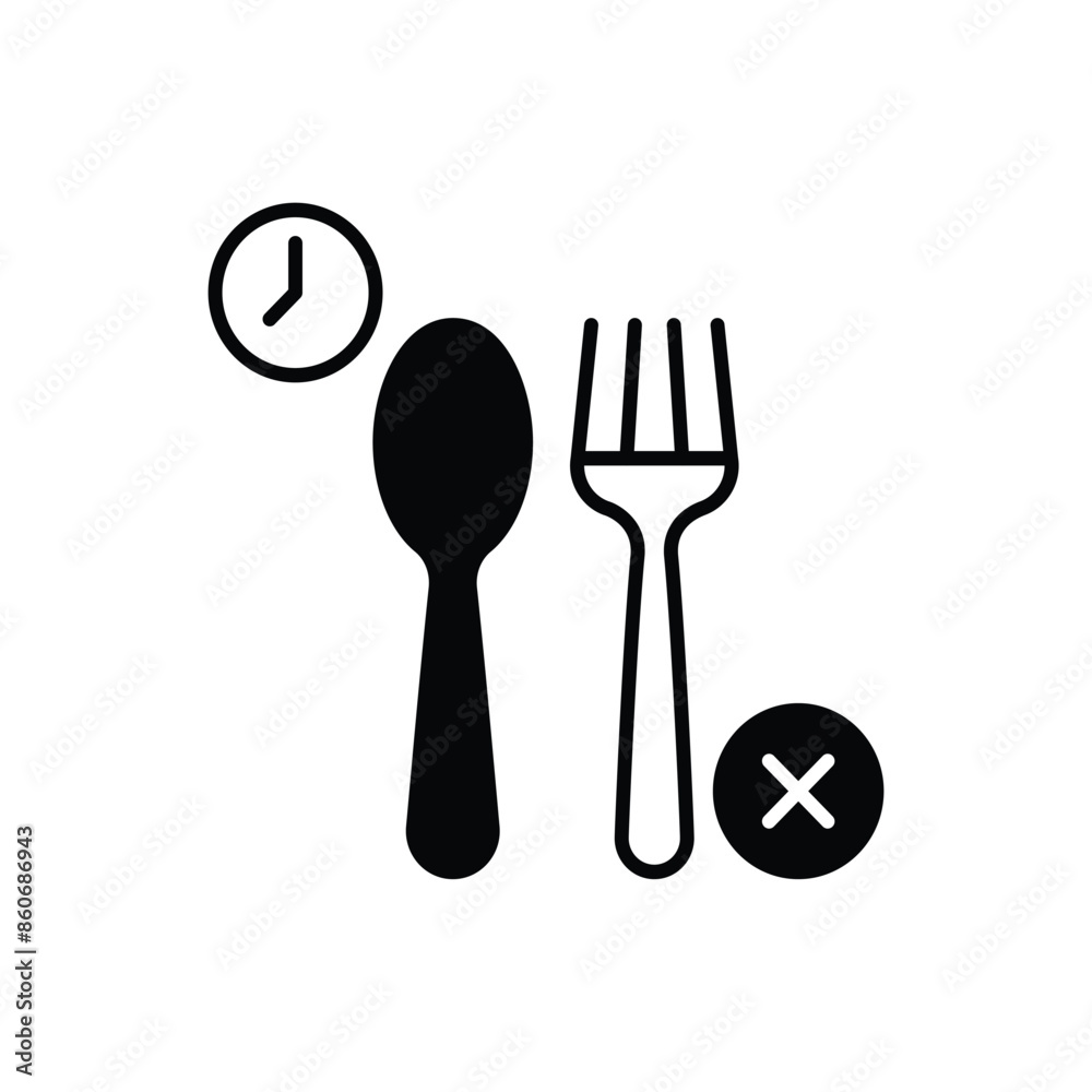 Fasting vector icon Fasting vector icon