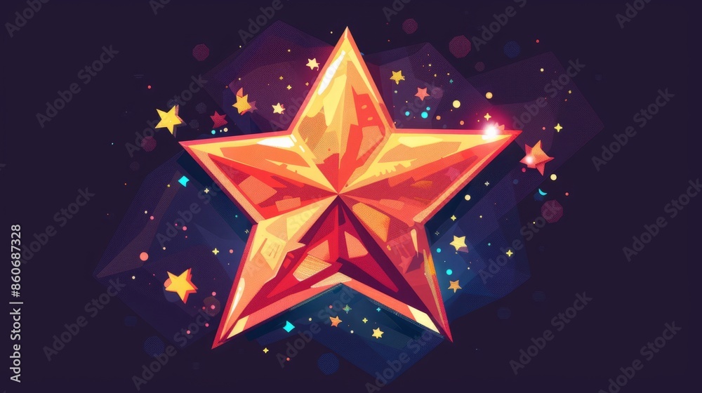 Pixel art star icon Pixel art star icon