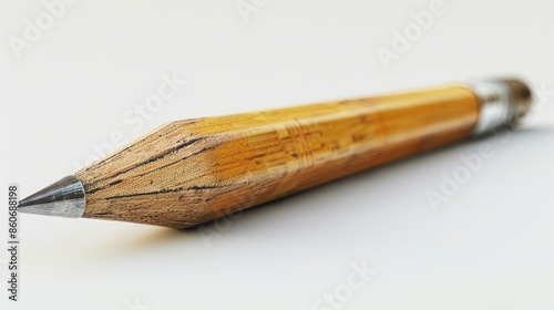 Wallpaper Mural Wooden pencil on white background Torontodigital.ca