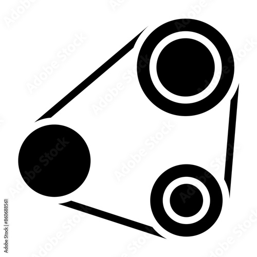 Vector Design Timing Chain Icon Style