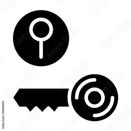 Vector Design Ignition Switch Icon Style