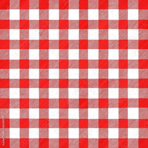 Checkered Pattern Classic Red and White

