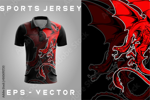 Sports Jersey Vector Illustration Background EPS