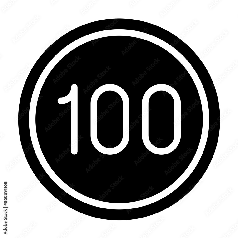 Vector Design Speed Limit Icon Style Vector Design Speed Limit Icon Style
