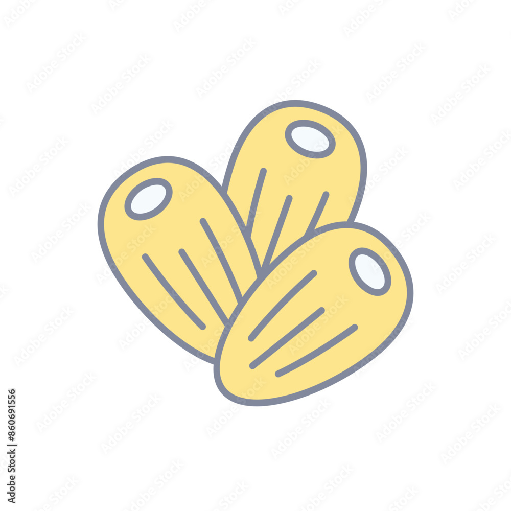 Obraz premium Dates vector icon