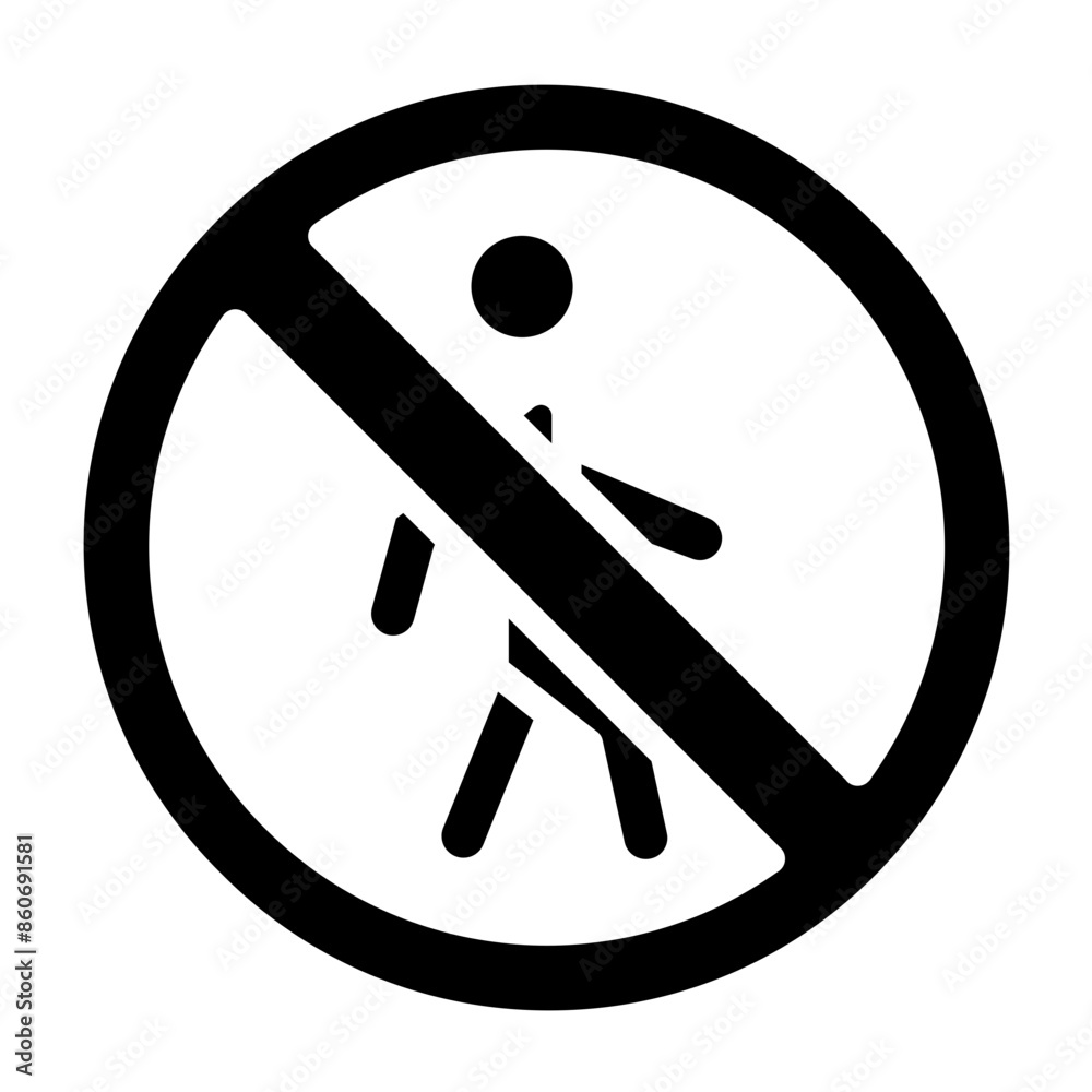 Vector Design No Trespassing Icon Style Vector Design No Trespassing Icon Style