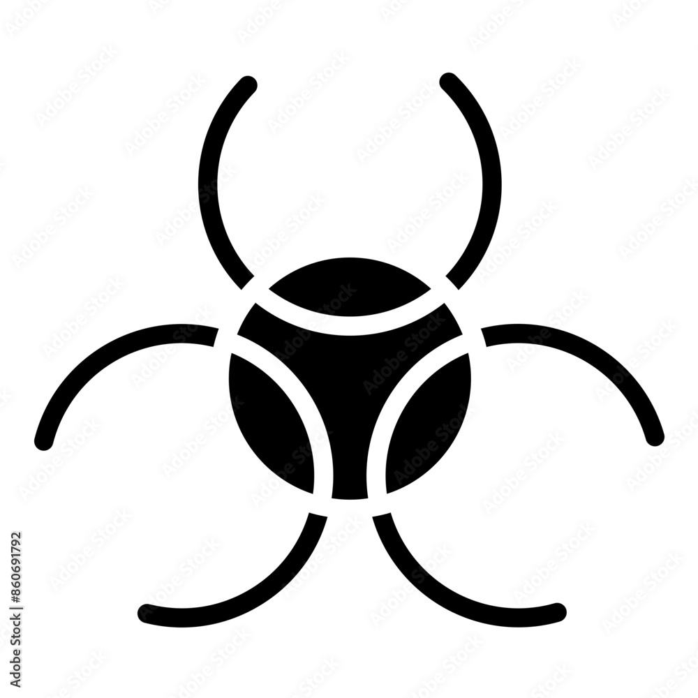 Vector Design Biohazard Icon Style Vector Design Biohazard Icon Style