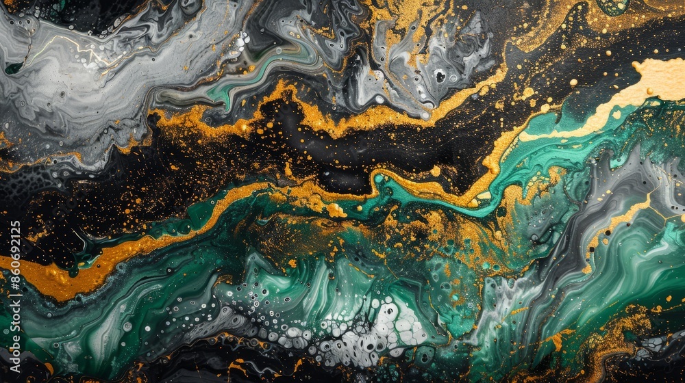 Abstract marble effect painting Abstract marble effect painting