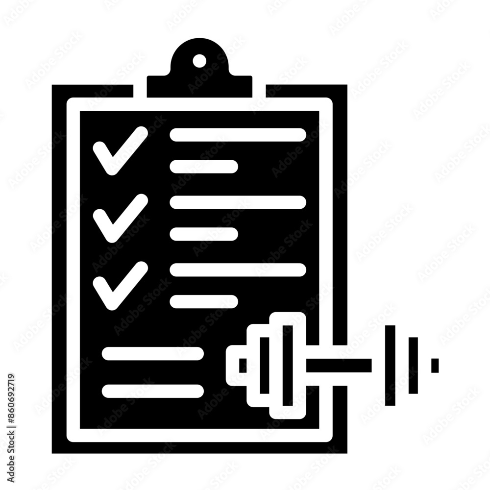 Vector Design Exercise Routine Icon Style