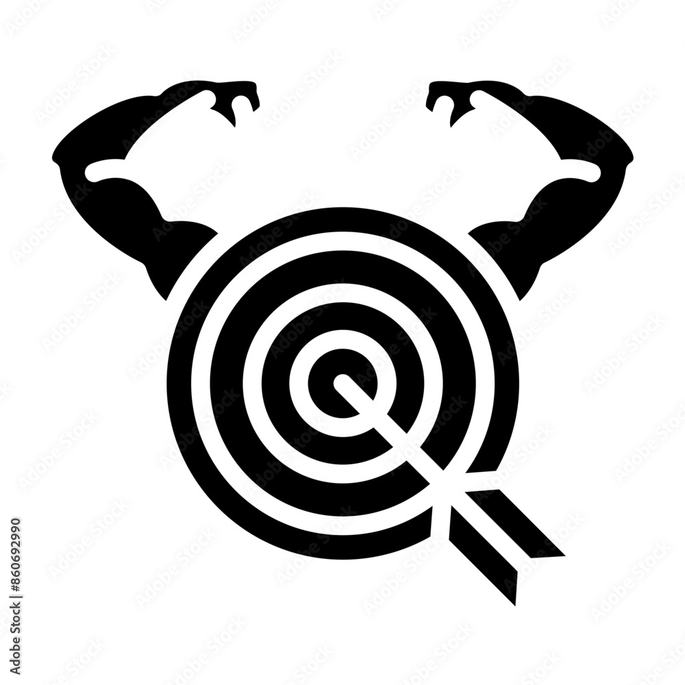 Vector Design Wellness Goal Icon Style Vector Design Wellness Goal Icon Style