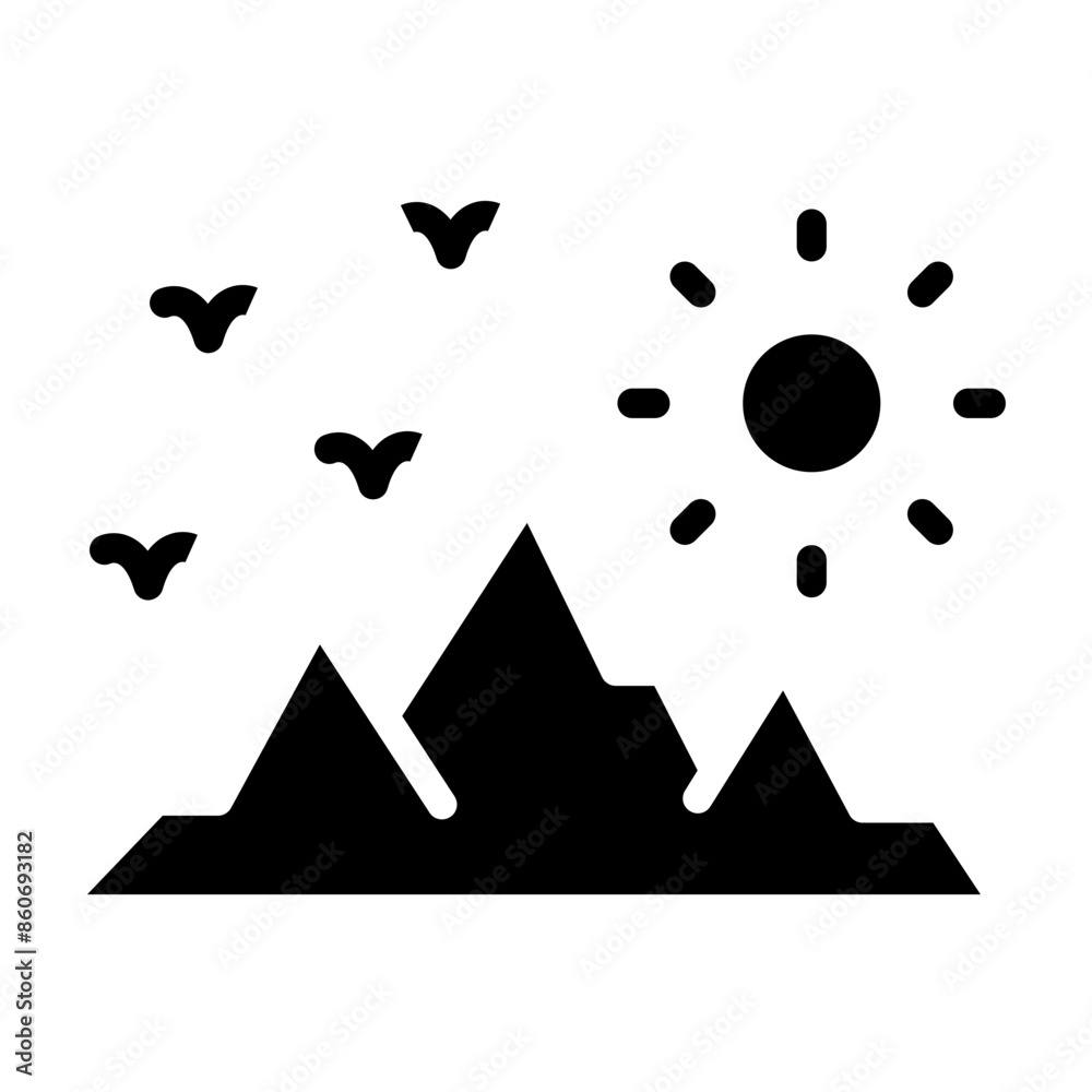 Vector Design Wellness Summit Icon Style Vector Design Wellness Summit Icon Style