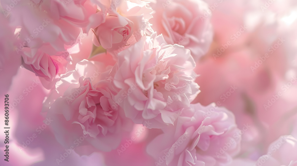 Delicate blossoming pink flowers blooming roses festive background flower bouquet pastel image soft petals floral romance card : Generative AI Delicate blossoming pink flowers blooming roses festive background flower bouquet pastel image soft petals floral romance card : Generative AI