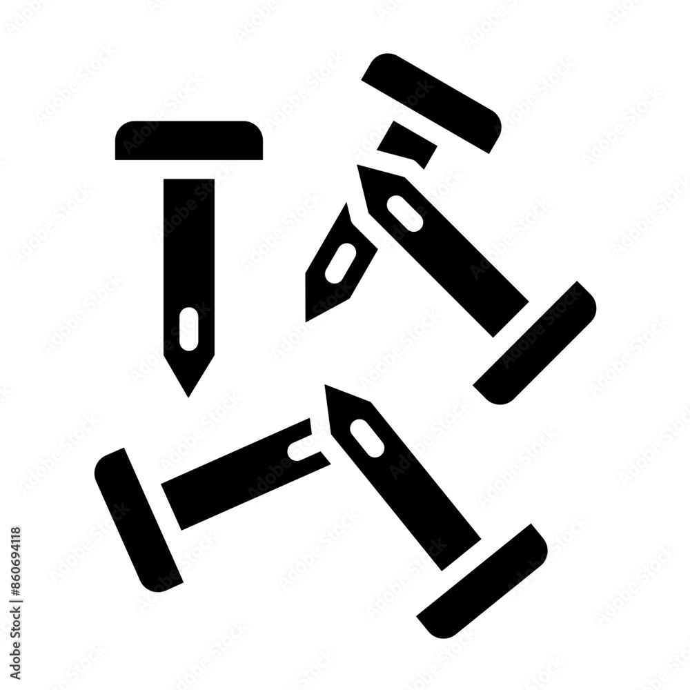 Vector Design Nails Icon Style Vector Design Nails Icon Style