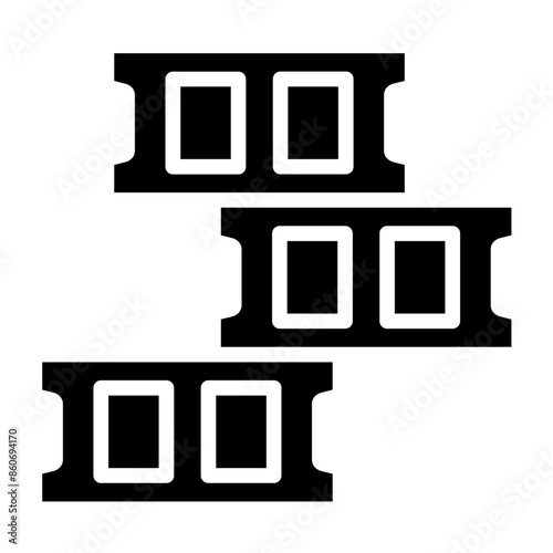 Vector Design Concrete Block Icon Style