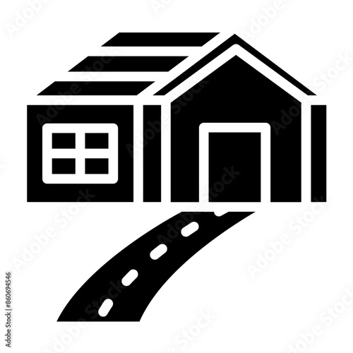 Vector Design Driveway Icon Style