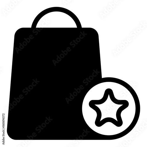 bag glyph icon vector illustration isolated on white background