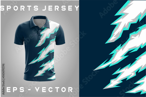 Sports Jersey Vector Illustration Background EPS