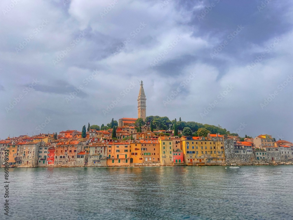 Fototapeta premium panorama of the old town Rovinj , Roviño, Croatia