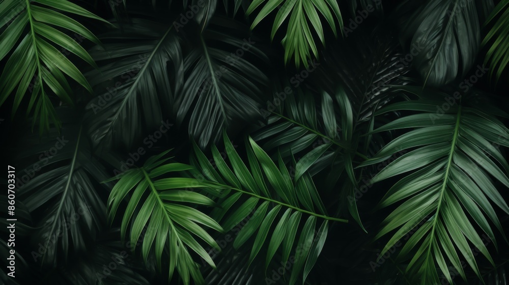 A serene image of lush green tropical leaves, highlighting the rich textures and natural beauty of the rainforest, ideal for nature-related projects and backgrounds. A serene image of lush green tropical leaves, highlighting the rich textures and natural beauty of the rainforest, ideal for nature-related projects and backgrounds.