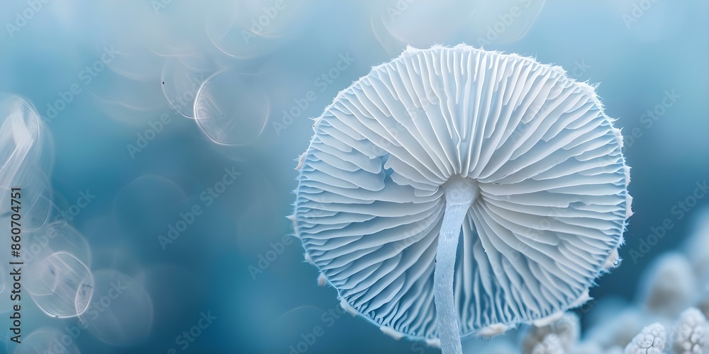 White spore print from psilocybin mushroom indicative of its ...