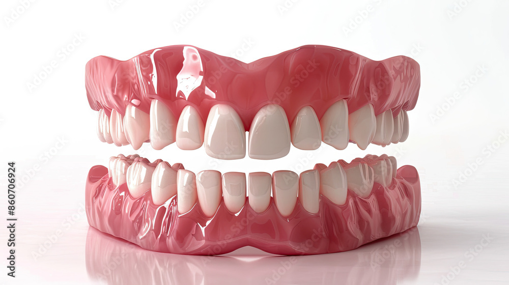 Obraz premium Medically Accurate 3D Illustration of Human Teeth Treatment