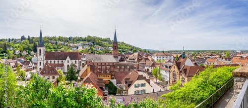 Ausblick über Weingarten (Baden), Baden Wuerttemberg, Deutschland  photo